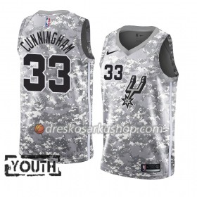 Dječji NBA Dres San Antonio Spurs Dante Cunningham 33 Nike 2018-19 Siva Swingman